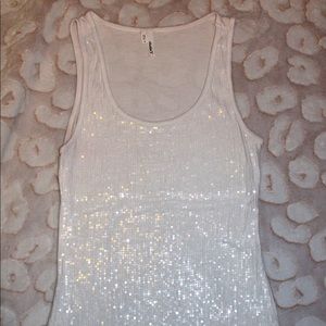 Studio Y Sparkly White Tank